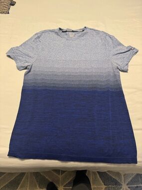 Peloton Men's Gradient Blue Crewneck Tee